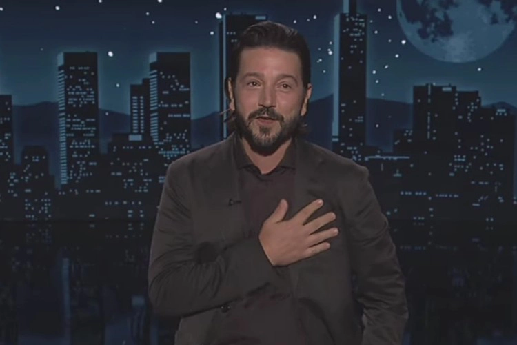 Diego Luna Criticizes Trump's Immigration Policies on Jimmy Kimmel Live.