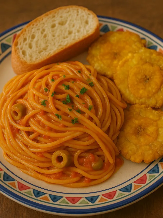 dominican spaghetti recipe cover image