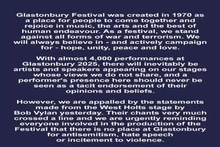 glastofest instagram post