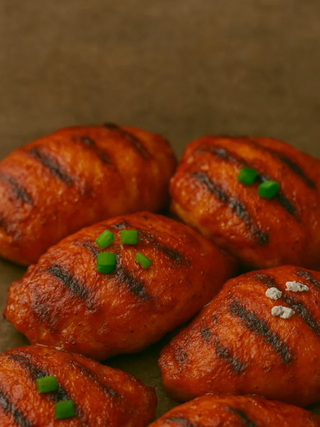 grilled honey buffalo chicken thighs recipe cover image
