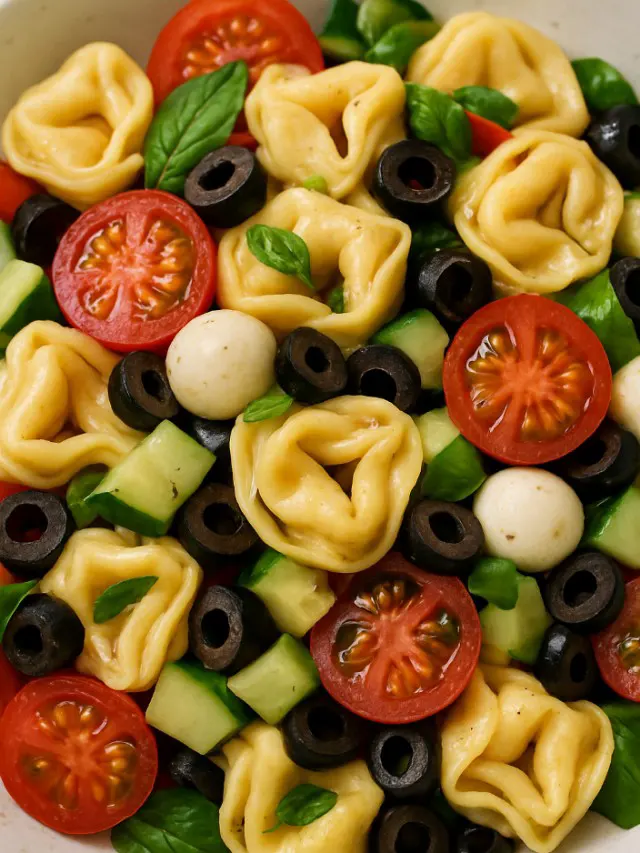 tortellini pasta salad recipe (cover image)