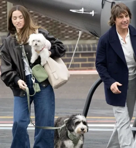 Ana De Armas and Tom Cruise