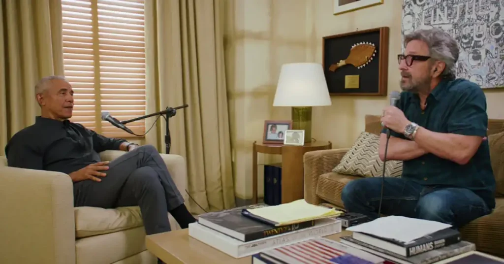 Barack Obama and Marc Maron in ‘WTF’ Podcast.
