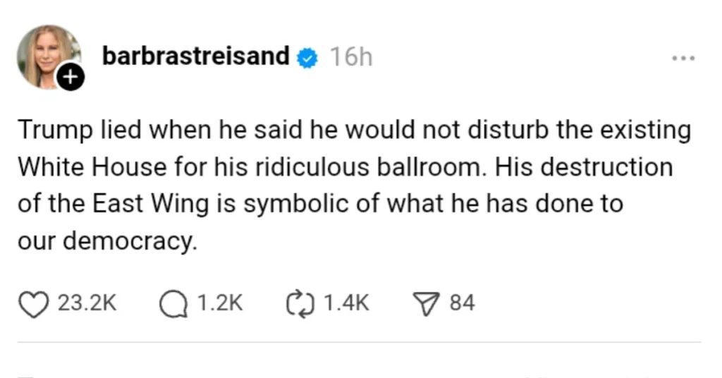 Barbra Streisand Threads Post