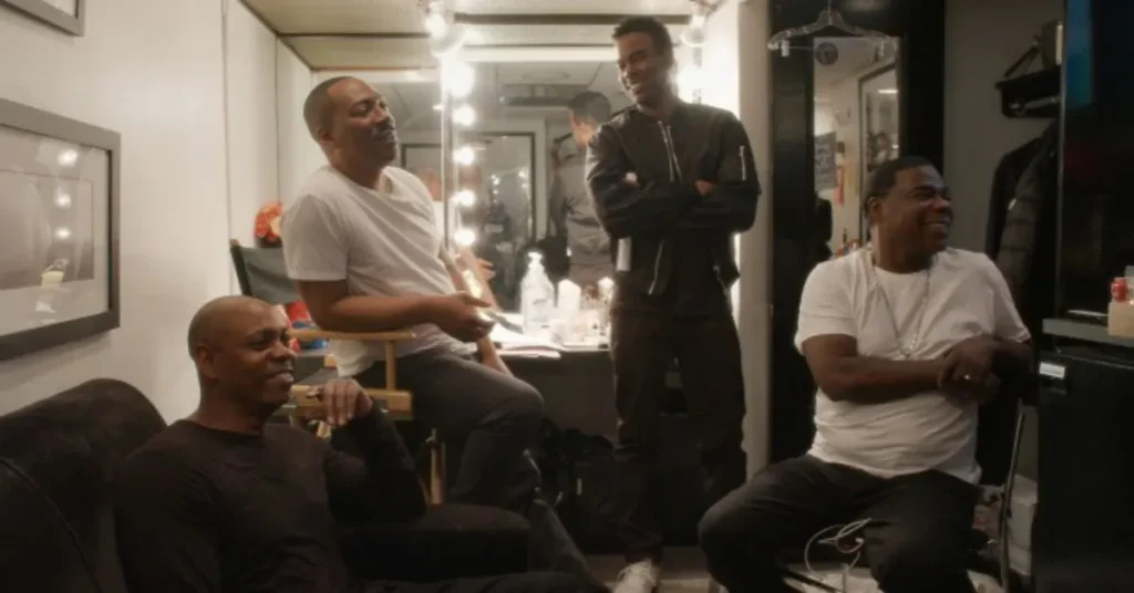 Dave Chappelle, Eddie Murphy, Chris Rock and Tracy Morgan in 'Being Eddie'