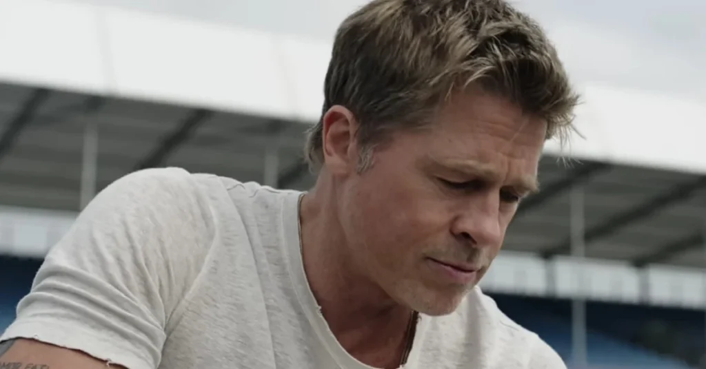 Brad Pitt in “F1: The Movie”