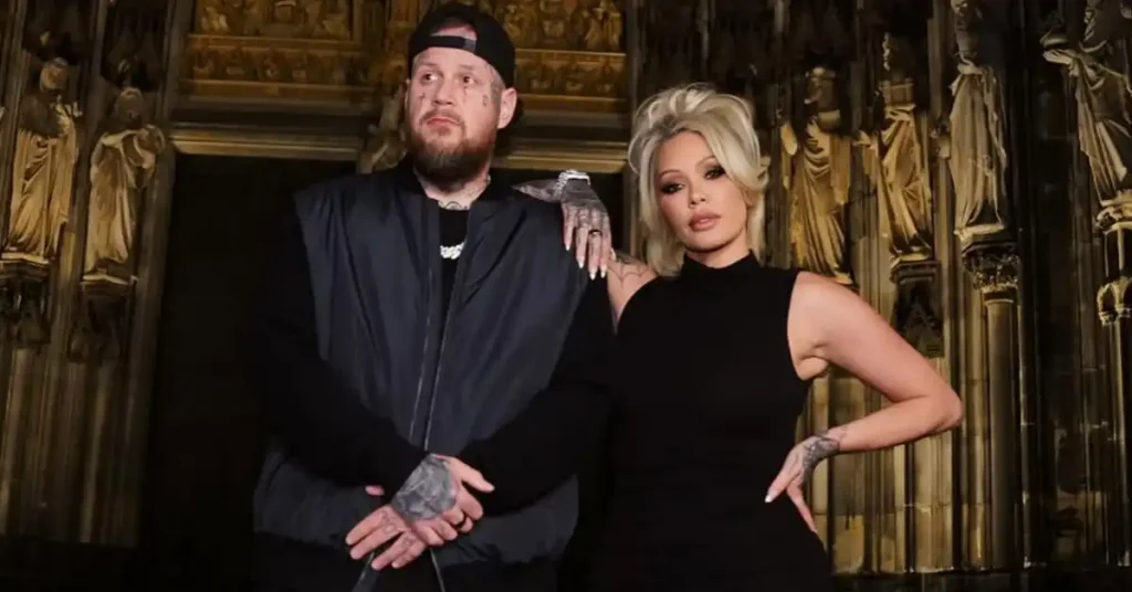 American musician Jelly Roll and his wife, Bunnie Xo.