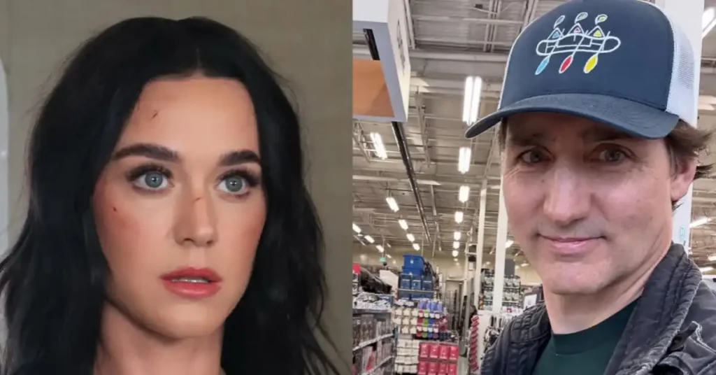 Katy Perry and Justin Trudeau.