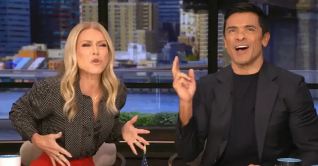 Kelly Ripa and Mark Consuelos on 'Live with Kelly and Mark'.