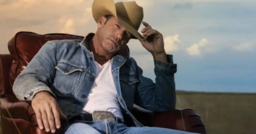 Taylor Sheridan was photographed at the 6666 Ranch in Panhandle, Texas for a Hollywood Reporter cover story in 2023.