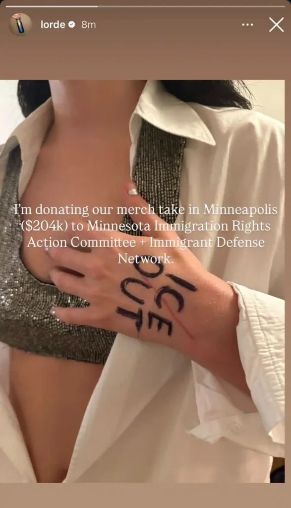 Lorde Turns Tour Stops Into Action, Donating $204K to Immigrant Rights After Minneapolis Shows