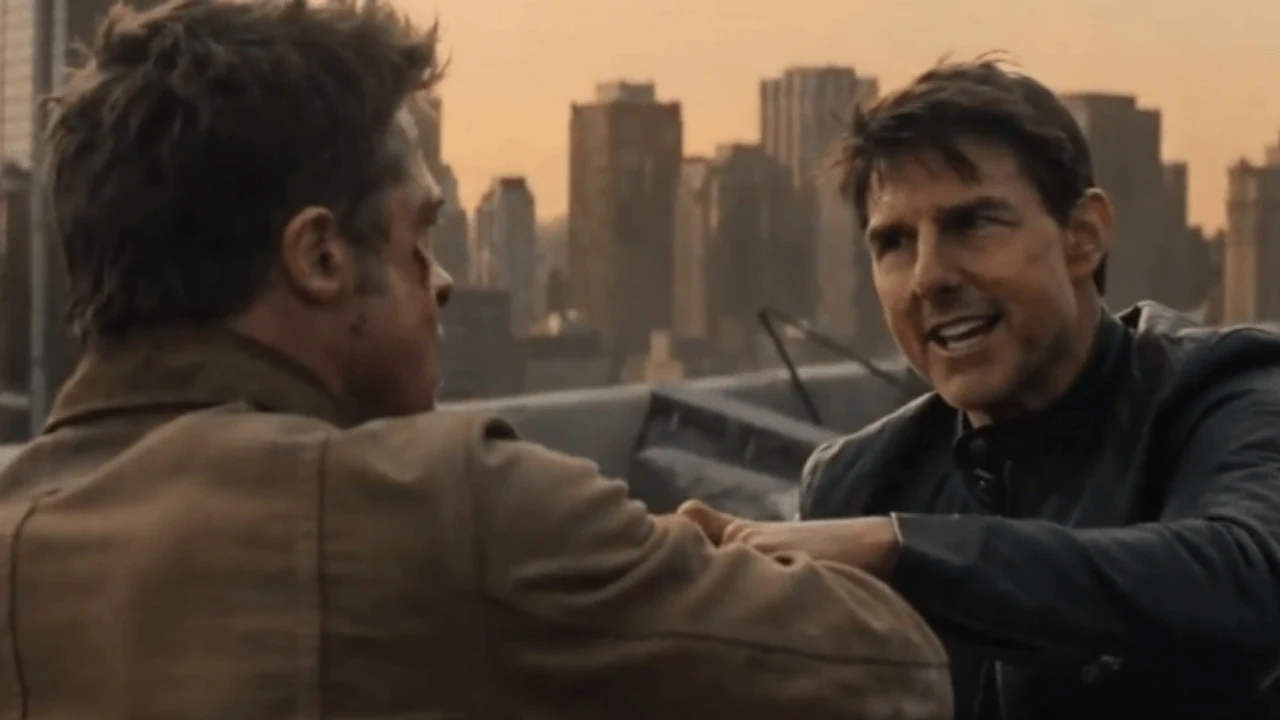Tom Cruise and Brad Pitt fake AI generate fight video.
