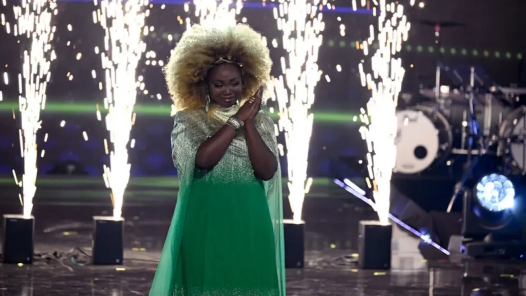 Alexia Jayy on stage during ‘The Voice’ Season 29.