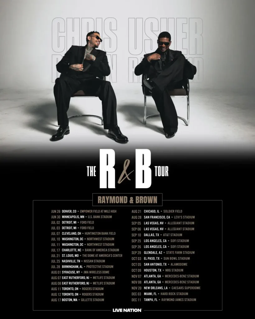 Usher and Chris Brown Announce Dates for 'R&B Tour'