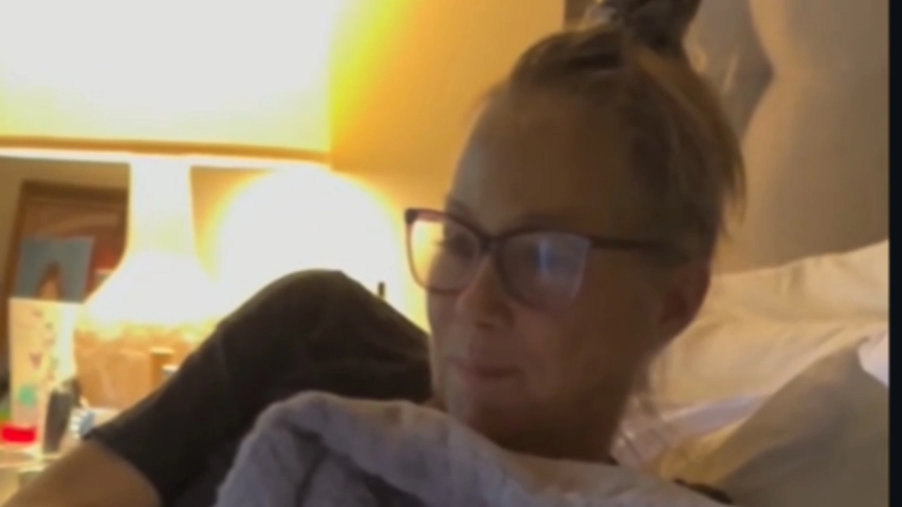 Christina Applegate in hospital.