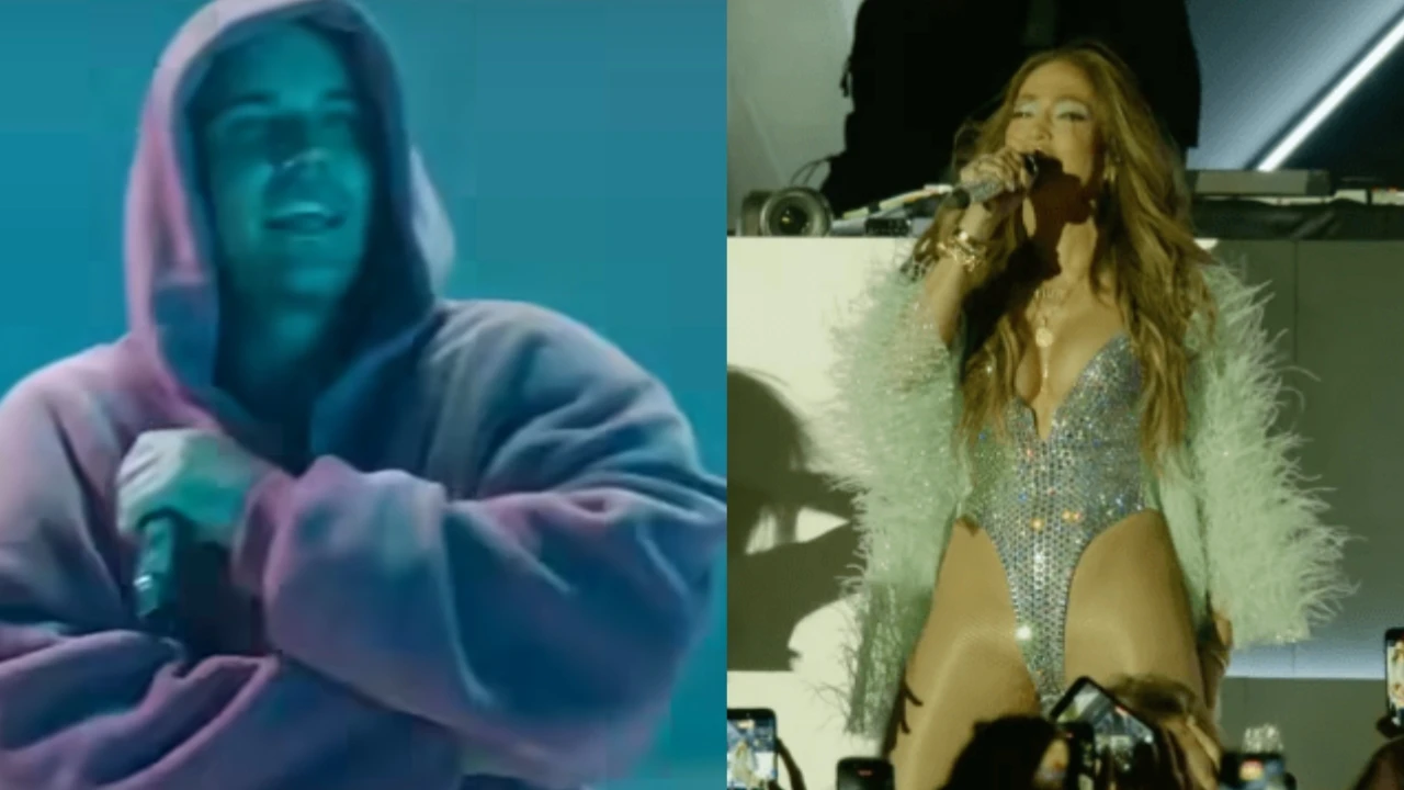 Justin Bieber and Jennifer Lopez