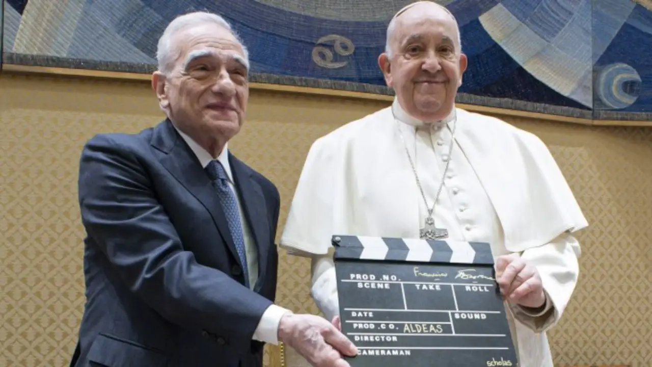 Martin Scorsese and Pope Francis.