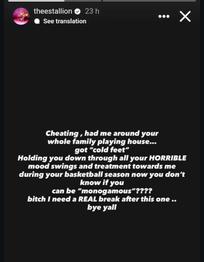 Megan Thee Stallion Fights Back Tears Onstage at 'Moulin Rouge!' Hours After Klay Thompson Breakup